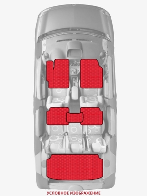 ЭВА коврики «Queen Lux» комплект для Daihatsu Sirion (1G)