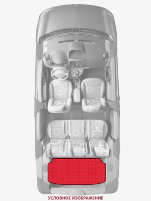 ЭВА коврики «Queen Lux» багажник для Chevrolet Van (3G)